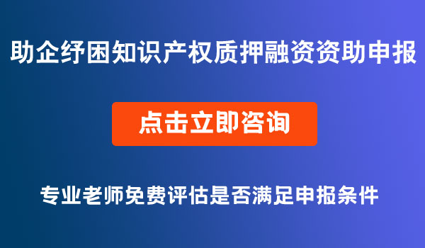 助企紓困知識產(chǎn)權(quán)質(zhì)押融資資助申報(bào)