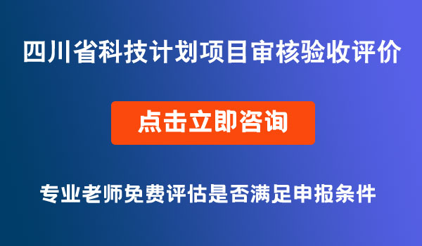 科技計劃項目審核驗收評價