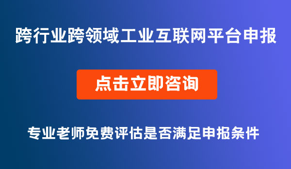 工業(yè)互聯(lián)網(wǎng)平臺(tái)申報(bào)