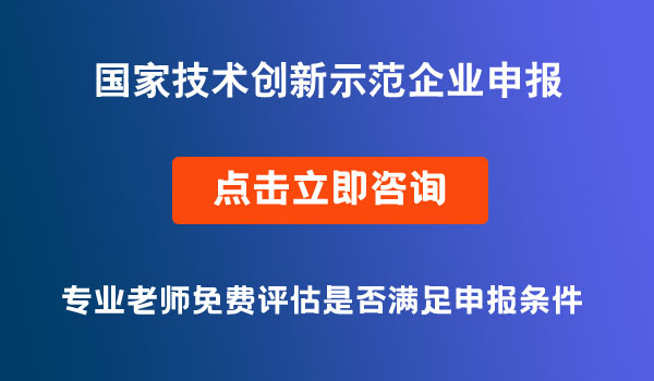 國家技術創(chuàng)新示范企業(yè)申報