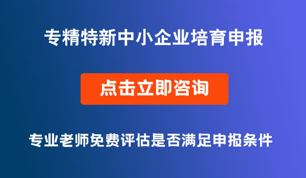 省級(jí)專(zhuān)精特新中小企業(yè)培育申報(bào)