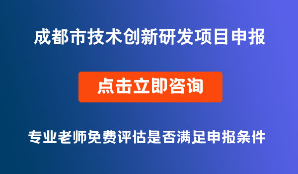 技術(shù)創(chuàng)新研發(fā)項目申報