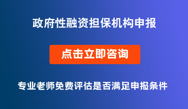 政府性融資擔保機構申報