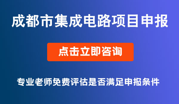 集成電路項目申報