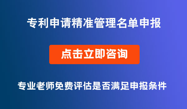 專利申請(qǐng)精準(zhǔn)管理名單